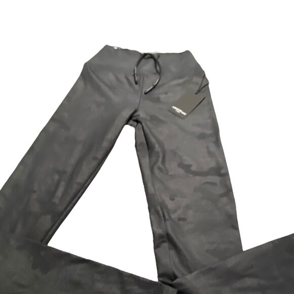 Lanston Sports Women yoga leggings sports fitness pants Black/Gray Camo  XS - Picture 3 of 9